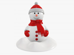 Snowman 02 3D Model