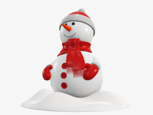 Snowman 02 Modelo 3D