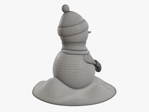 Snowman 02 Modelo 3D