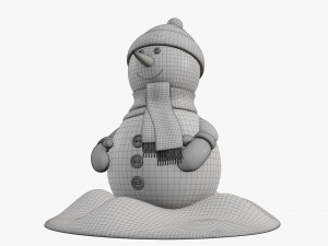 Snowman 02 Modelo 3D