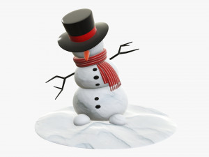 Snowman dancing 3D Model