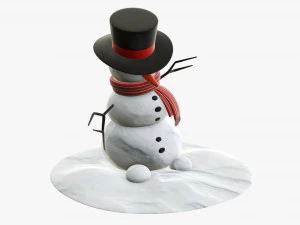 Snowman dancing 3D Model