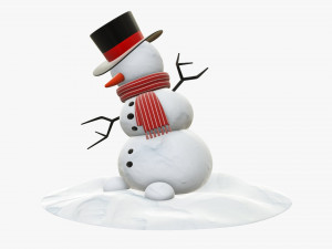 Snowman dancing Modelo 3D