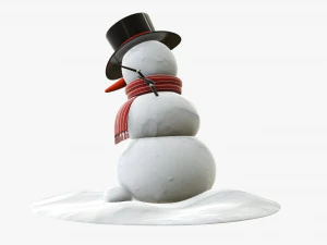 Snowman dancing 3D Model