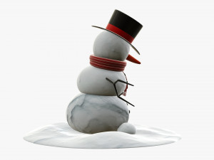 Snowman dancing Modelo 3D