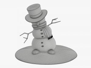 Snowman dancing Modelo 3D