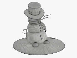 Snowman dancing Modelo 3D