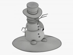 Snowman dancing 3D Model