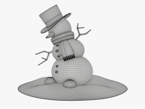 Snowman dancing Modelo 3D