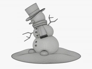 Snowman dancing 3D Model