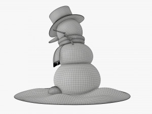 Snowman dancing Modelo 3D
