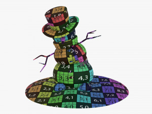 Snowman dancing Modelo 3D
