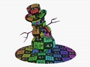Snowman dancing 3D Model