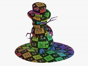 Snowman dancing 3D Model