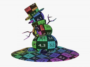 Snowman dancing Modelo 3D