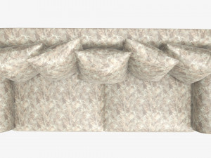 Sofa with five cushions 3D Model