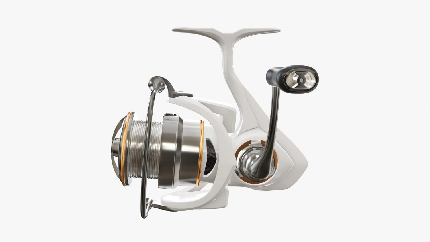 Spinning reel 3D Model .c4d .max .obj .3ds .fbx .stl .blend 