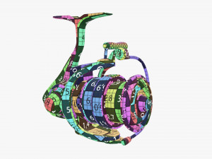 Spinning reel 3Dモデル