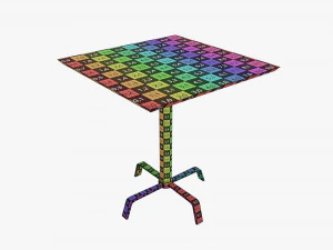 Square coffee table 3D Model
