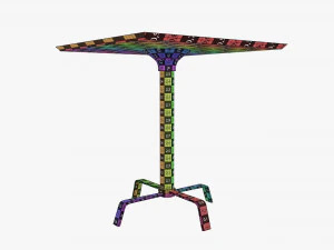 Square coffee table 3D Model