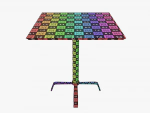 Square coffee table 3D Model