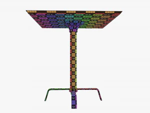 Square coffee table 3D Model