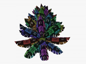 Stylized Christmas fir tree 01 Model 3D