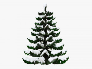 Stylized Christmas fir tree 02 Modelo 3D
