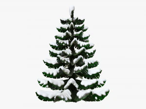 Stylized Christmas fir tree 02 3D Model