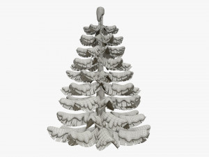 Stylized Christmas fir tree 02 Modelo 3D
