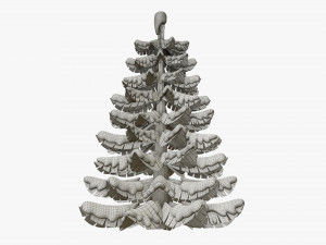 Stylized Christmas fir tree 02 Modelo 3D