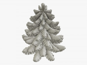 Stylized Christmas fir tree 02 Modelo 3D