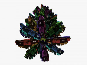 Stylized Christmas fir tree 02 Modelo 3D