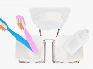 Toothbrush set cups paste holder 3D Model