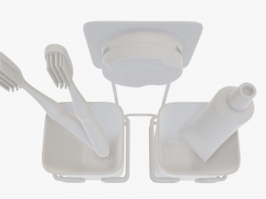 Toothbrush set cups paste holder Modelo 3D