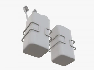 Toothbrush set cups paste holder 3D Model