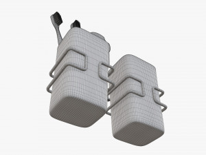 Toothbrush set cups paste holder Modelo 3D