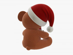 Toy bear with gift 3D Model