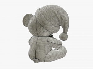 Toy bear with gift Modelo 3D
