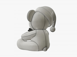Toy bear with gift Modelo 3D