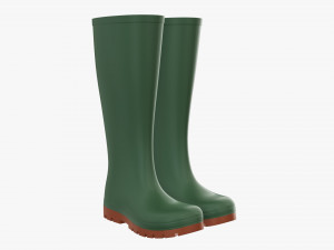 Waterproof rubber boots 3D Model