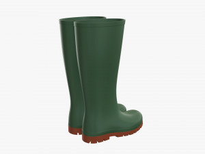 Waterproof rubber boots Modelo 3D