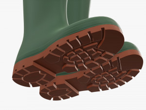 Waterproof rubber boots Modelo 3D