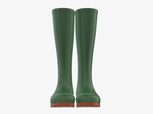 Waterproof rubber boots Modelo 3D