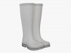 Waterproof rubber boots 3D Model