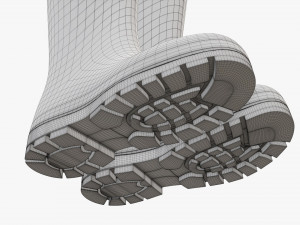 Waterproof rubber boots Modelo 3D
