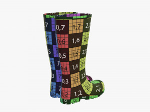 Waterproof rubber boots Modelo 3D