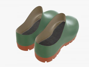 Waterproof rubber boots 02 3D Model