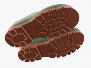 Waterproof rubber boots 02 Modello 3D