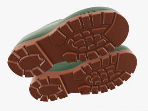 Waterproof rubber boots 02 3D Model